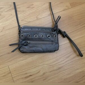 Small dark silver purse